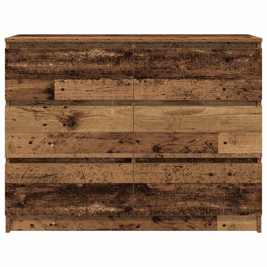 antik fa szerelt fa tálalószekrény 100x35x76 cm