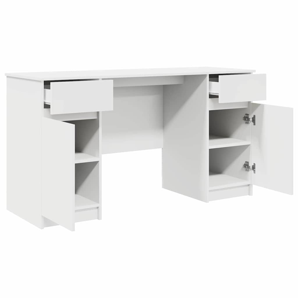Asztal Fehér Szerelt fa 140 x 49 x 76 cm