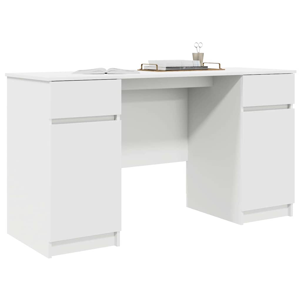 Asztal Fehér Szerelt fa 140 x 49 x 76 cm