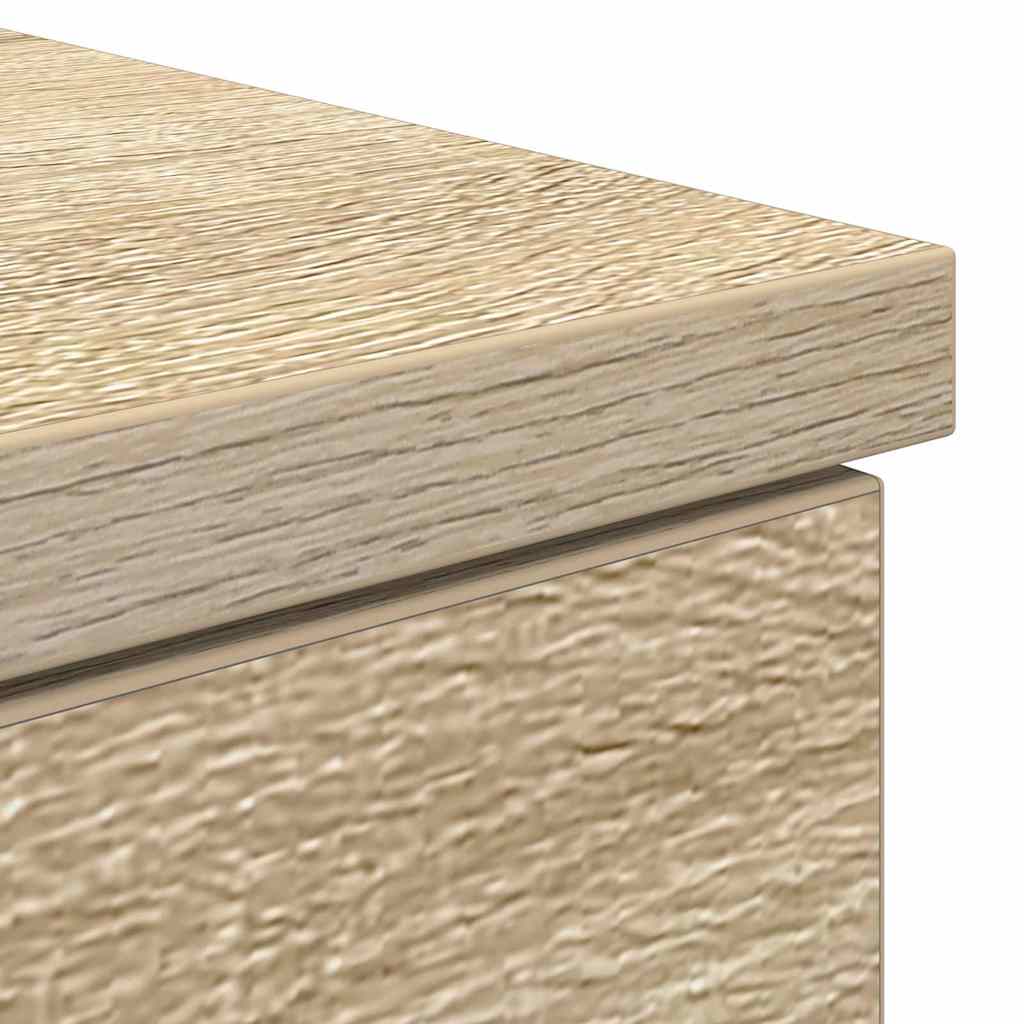 Asztal fiókkal polcokkal sonoma tölgy 140 x 49 x 76 cm Faanyag