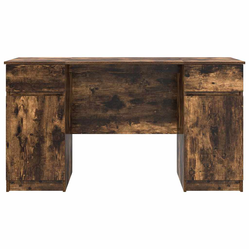 Asztal Füstölt tölgy Szerelt fa 140 x 49 x 76 cm