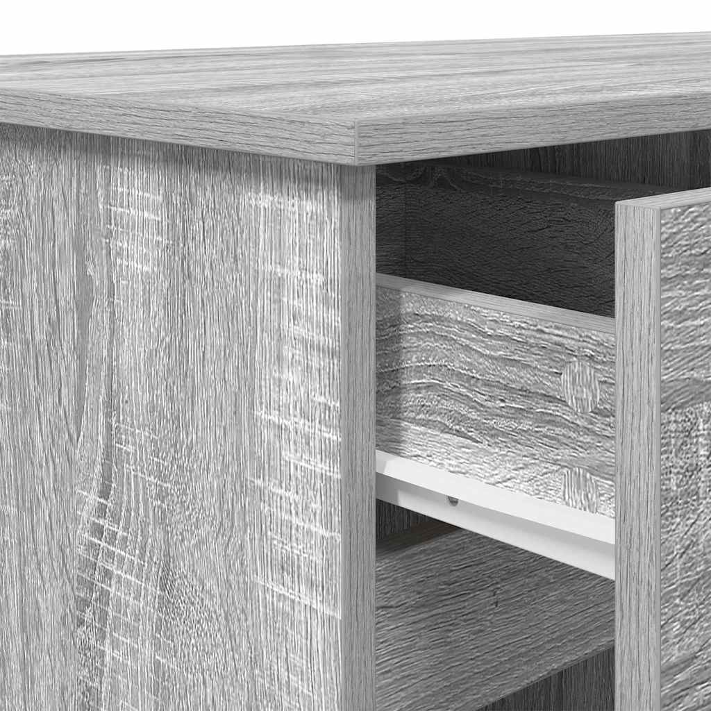 Asztal Szürke sonoma Szerelt fa 140 x 49 x 76 cm