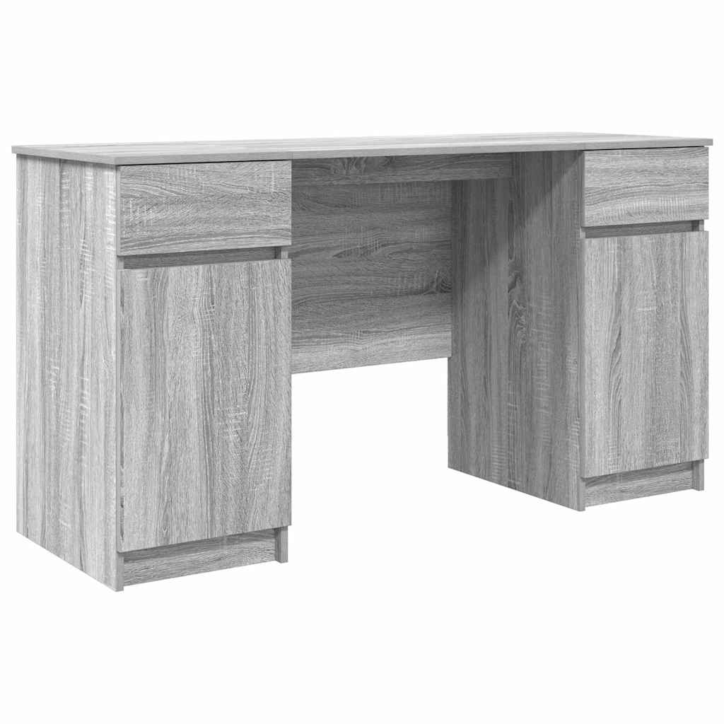 Asztal Szürke sonoma Szerelt fa 140 x 49 x 76 cm