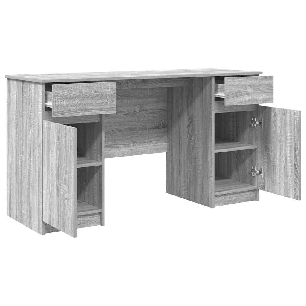 Asztal Szürke sonoma Szerelt fa 140 x 49 x 76 cm