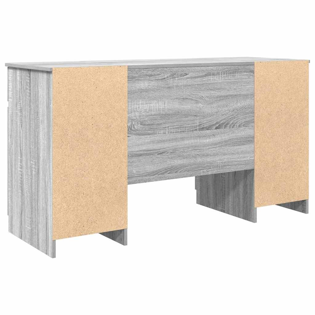 Asztal Szürke sonoma Szerelt fa 140 x 49 x 76 cm