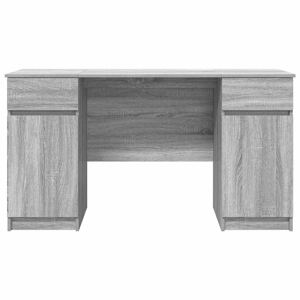 Asztal Szürke sonoma Szerelt fa 140 x 49 x 76 cm