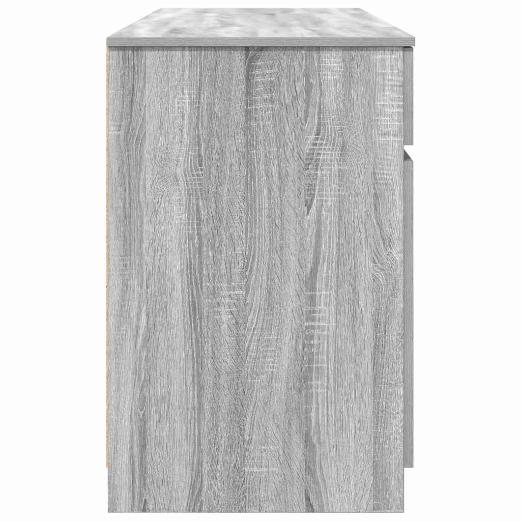 Asztal Szürke sonoma Szerelt fa 140 x 49 x 76 cm