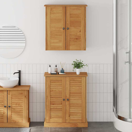 Fürdőszoba bútor szett polcokkal VIGO 2 pcs Barna és Mézbarna