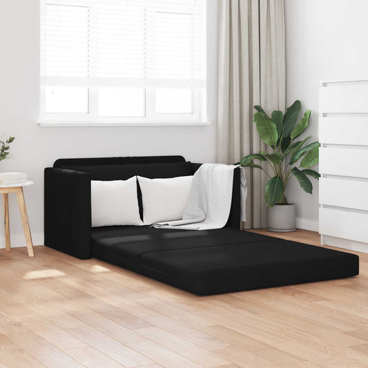 Kanapéágy 110cm Fekete szövet