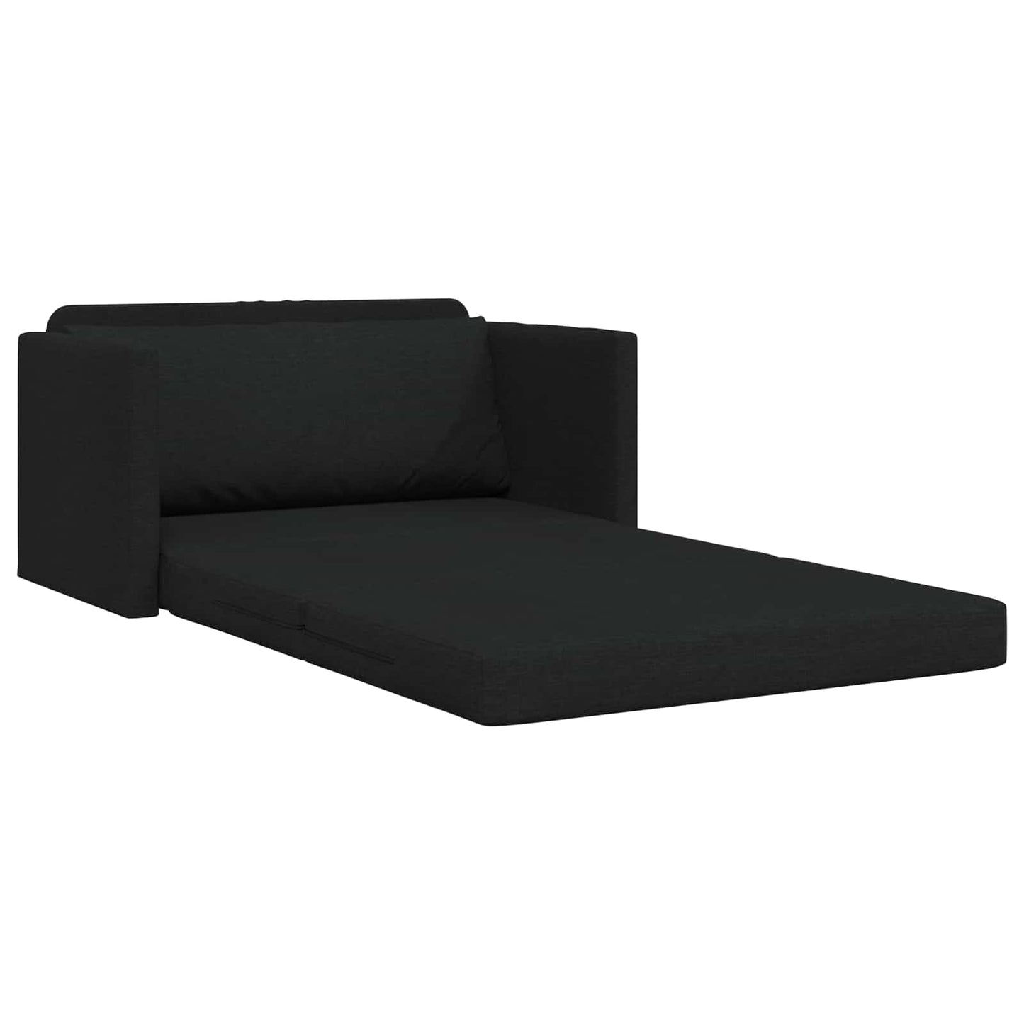 Kanapéágy 110cm Fekete szövet