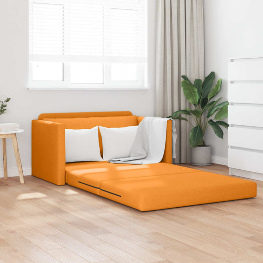 Kanapéágy 110cm Sötét sárga szövet