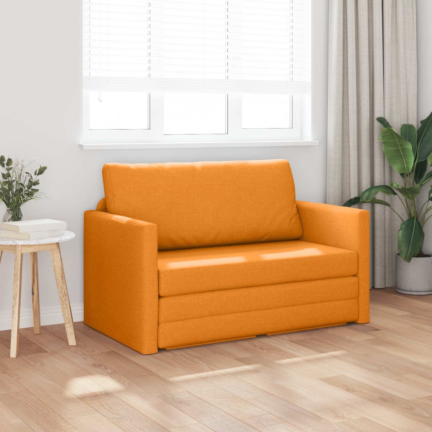 Kanapéágy 110cm Sötét sárga szövet