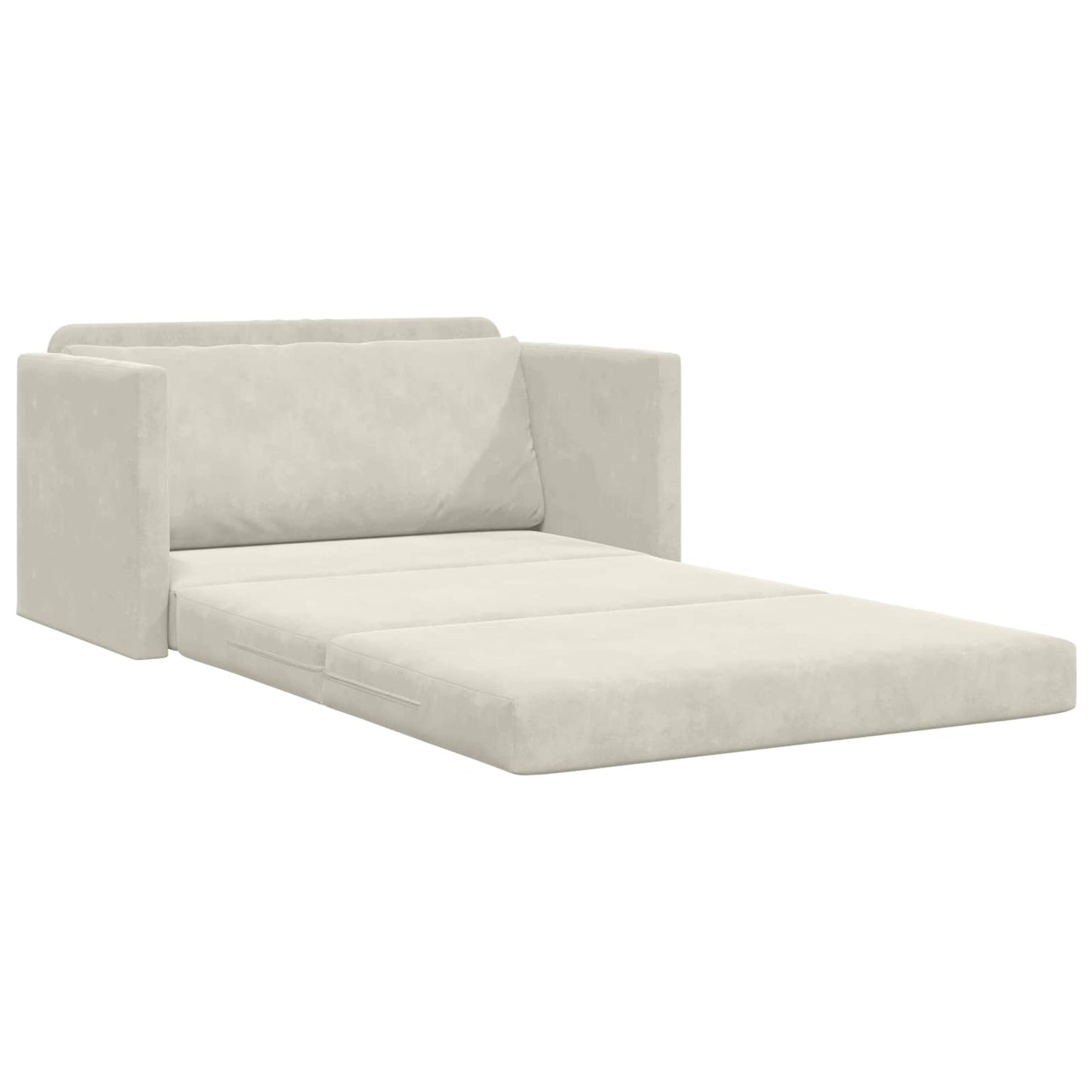 Kanapéágy Krém 124 x 71 x 78 cm Bársony