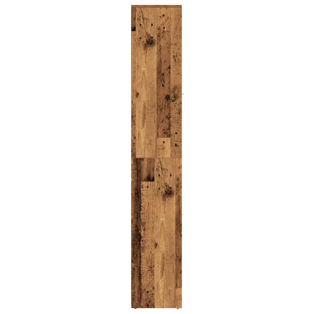 antik fa színű szerelt fa fürdőszobaszekrény 30 x 30 x 183,5 cm