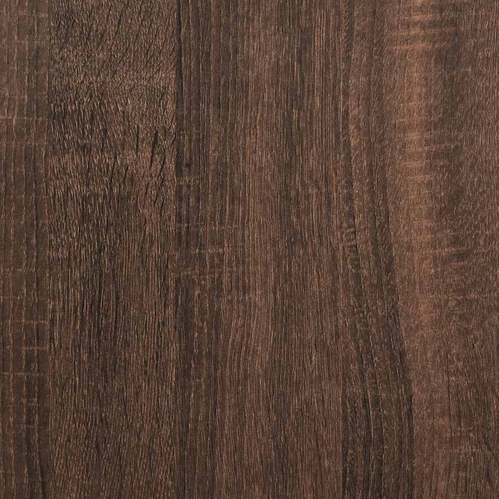 barna tölgy színű szerelt fa ágykeret matrac nélkül 90x200 cm