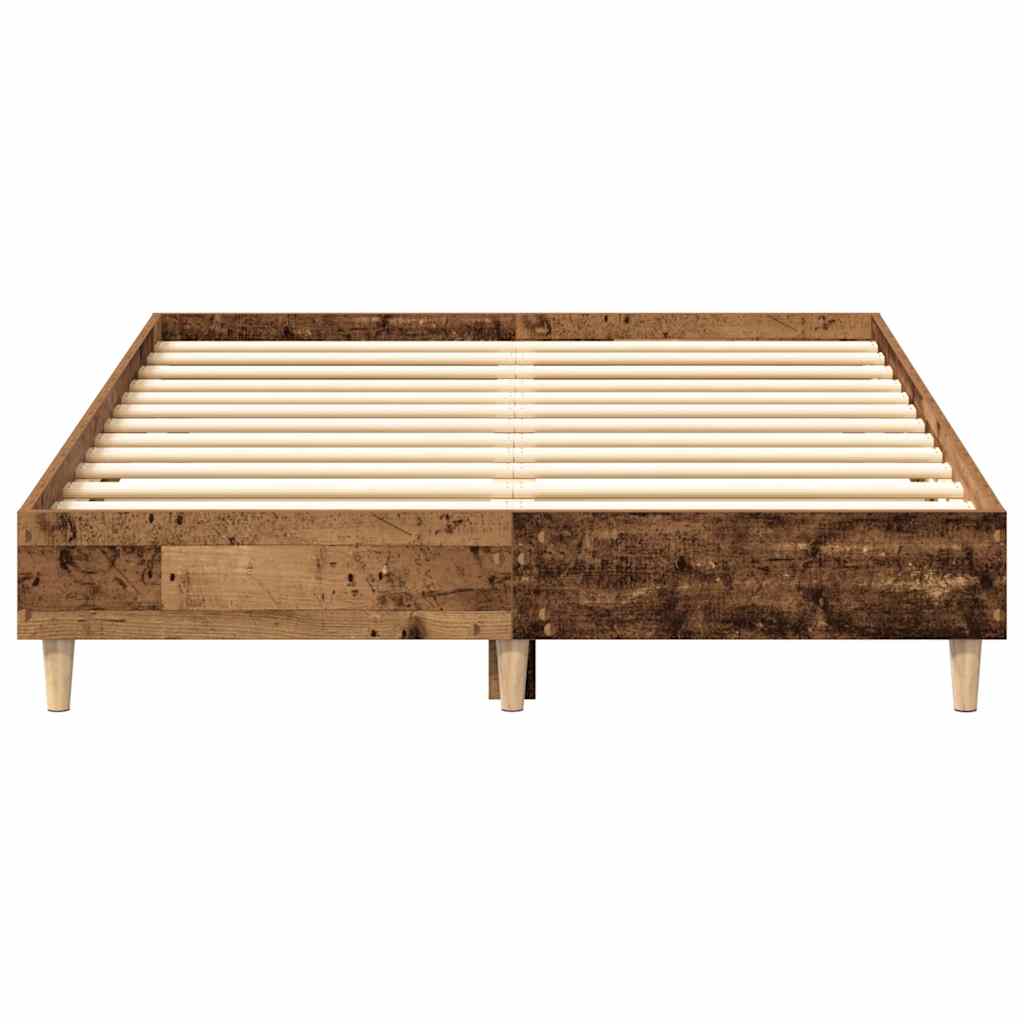 antik fa szerelt fa ágykeret matrac nélkül 120x190 cm