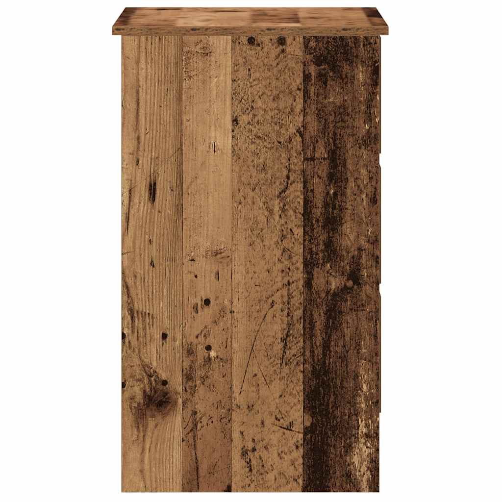 antik fa szerelt fa íróasztal 90x45x76 cm