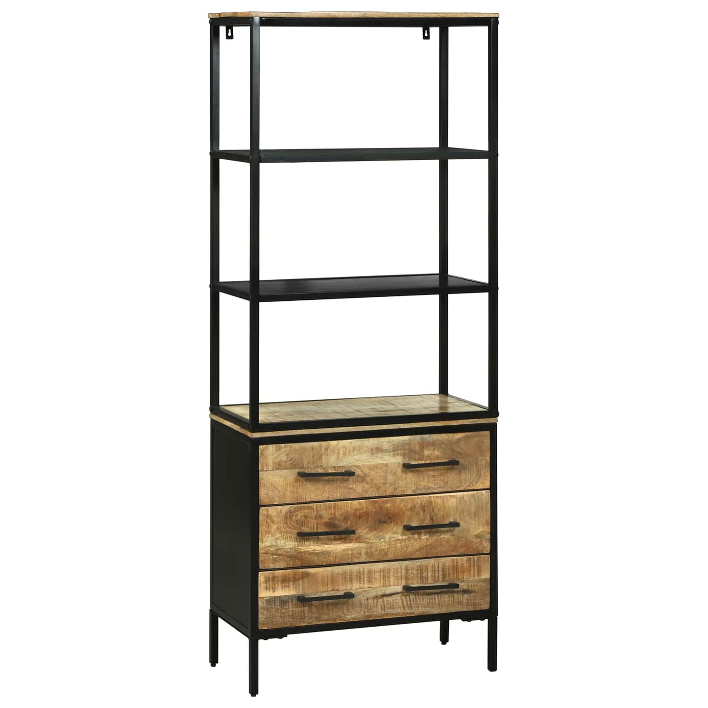 Magasfiú fiókkal Barna 70 x 35 x 180 cm Tömör Mangófát