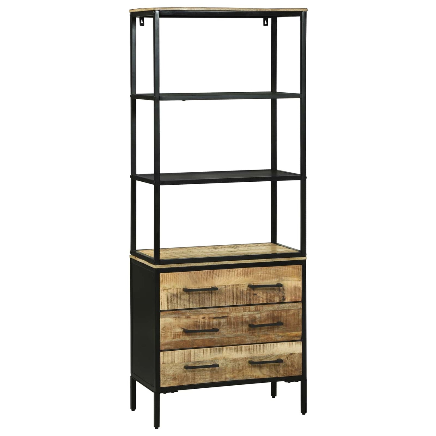 Magasfiú fiókkal Barna 70 x 35 x 180 cm Tömör Mangófát