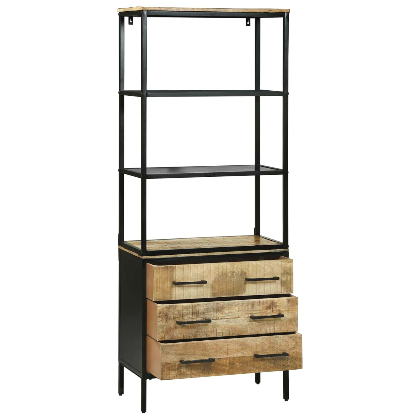 Magasfiú fiókkal Barna 70 x 35 x 180 cm Tömör Mangófát