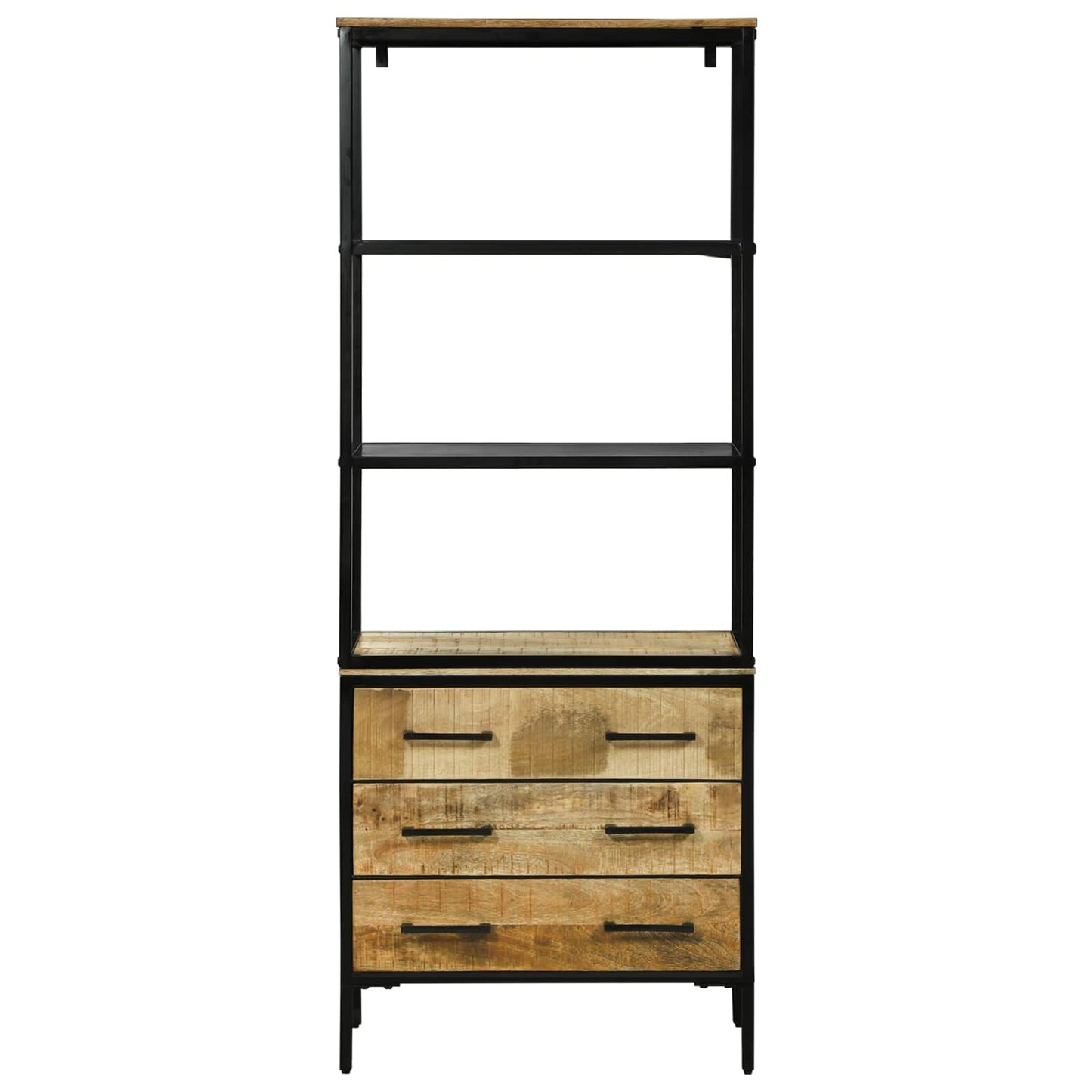 Magasfiú fiókkal Barna 70 x 35 x 180 cm Tömör Mangófát
