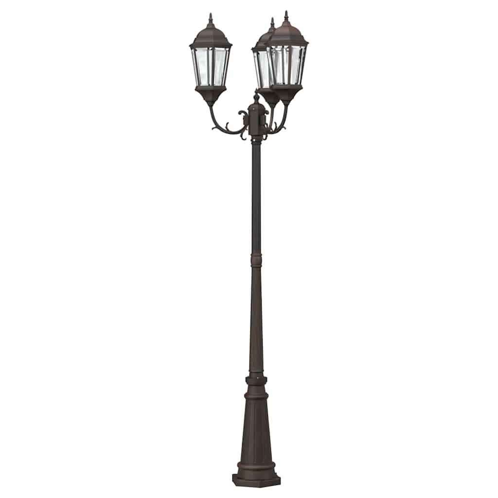 Kerti Világítás Bronz 61 x 53 x 235 cm Alumínium és üveg