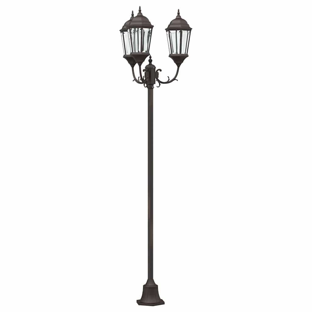 Kerti Világítás Bronz 57 x 49 x 241 cm Alumínium és üveg