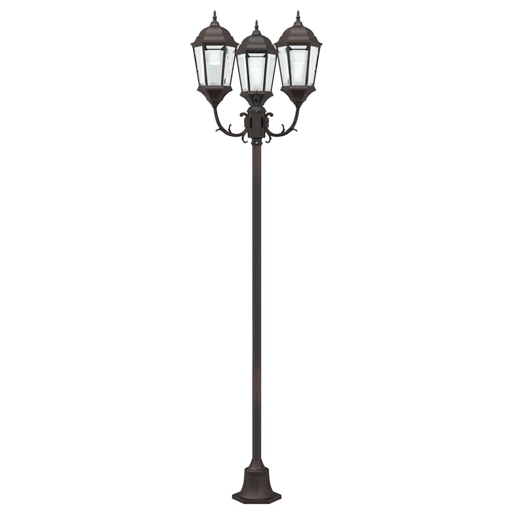 Kerti Világítás Bronz 57 x 49 x 241 cm Alumínium és üveg
