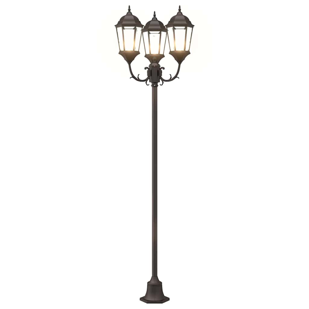 Kerti Világítás Bronz 57 x 49 x 241 cm Alumínium és üveg