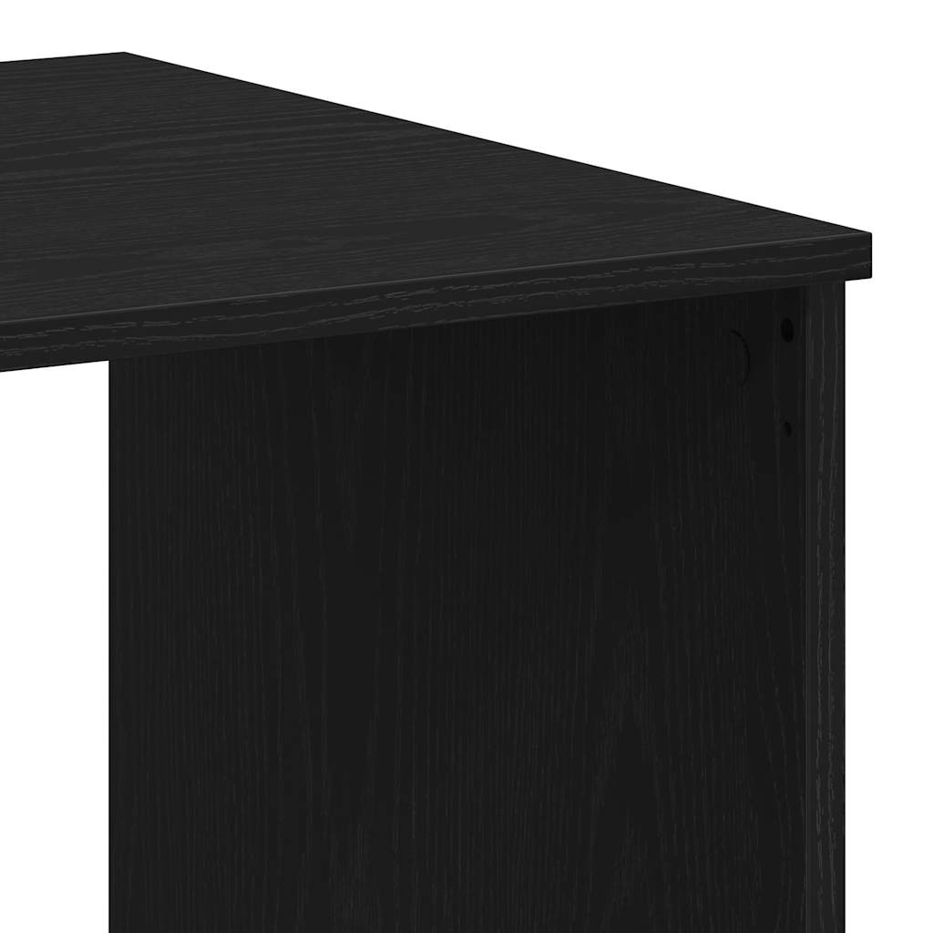 fekete tölgy szerelt fa íróasztal fiókokkal 102 x 50 x 76 cm