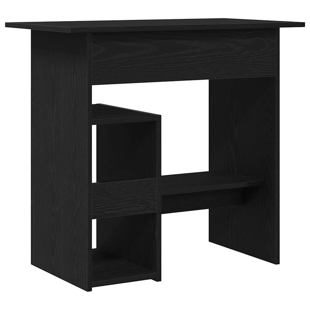 fekete tölgy színű szerelt fa íróasztal 80 x 45 x 74 cm