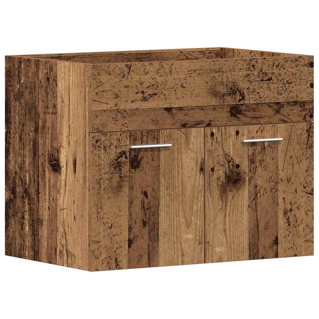 antik fa szerelt fa mosdószekrény 60x38,5x46 cm