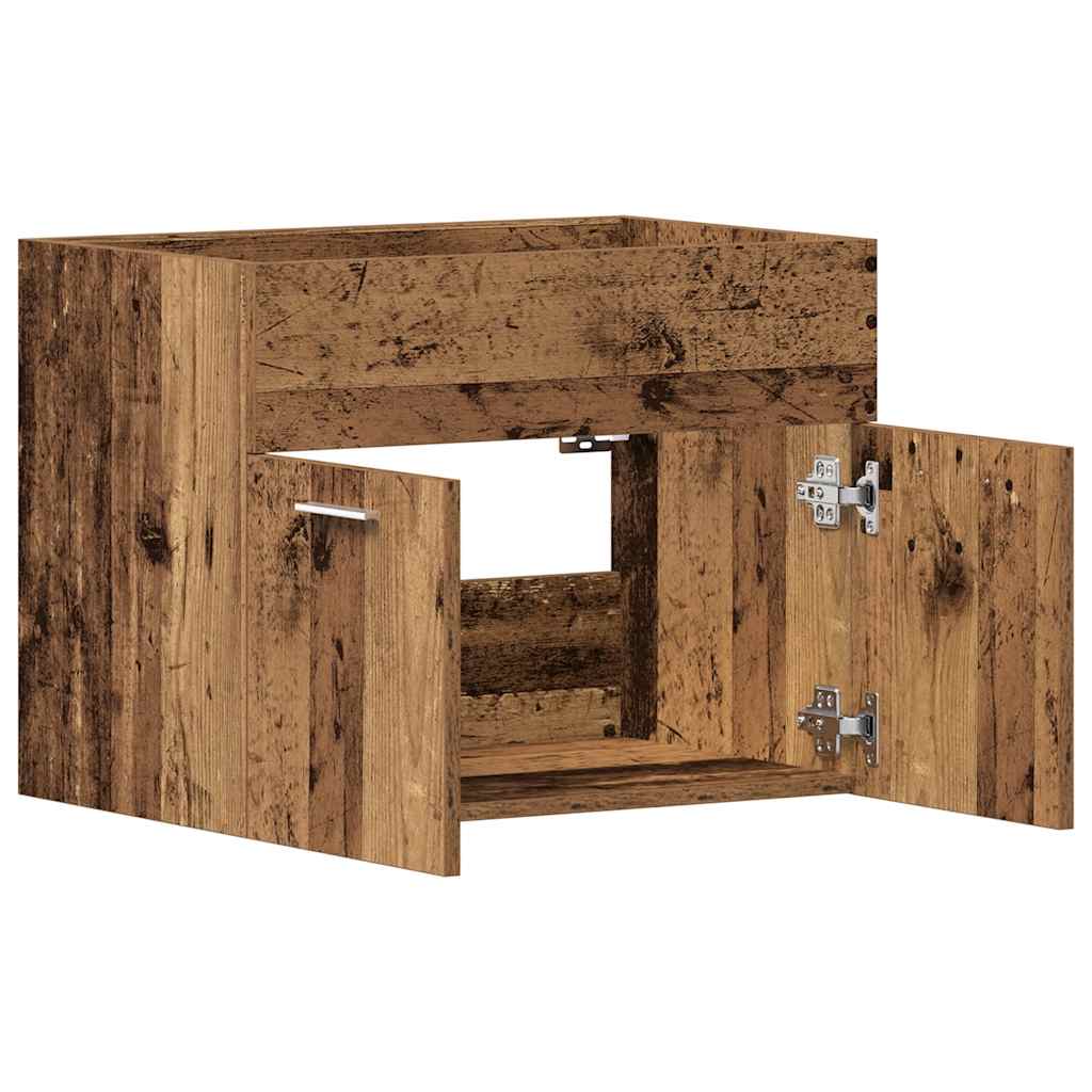 antik fa szerelt fa mosdószekrény 60x38,5x46 cm