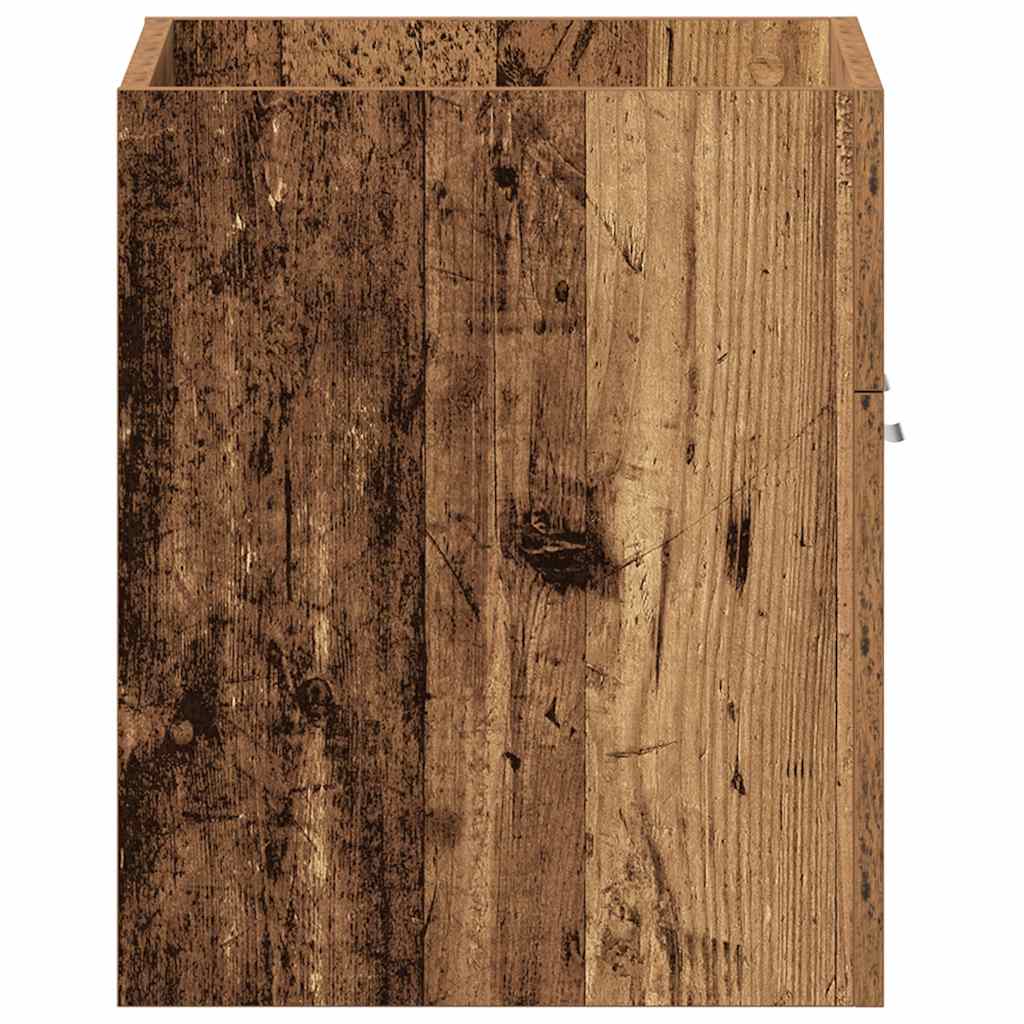 antik fa szerelt fa mosdószekrény 60x38,5x46 cm