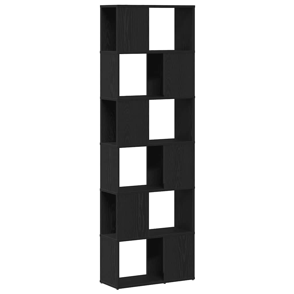 fekete tölgy könyvszekrény/térelválasztó 60 x 24 x 186 cm