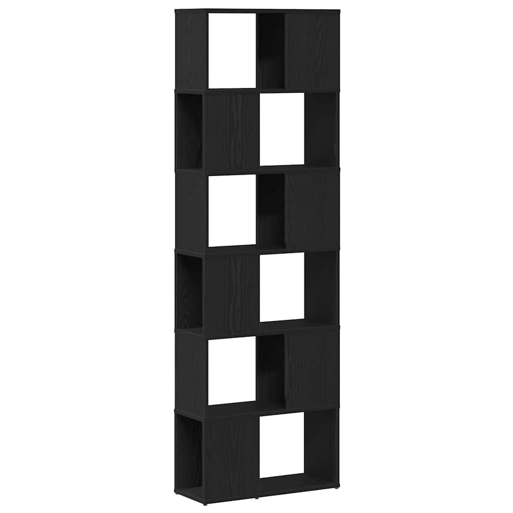 fekete tölgy könyvszekrény/térelválasztó 60 x 24 x 186 cm