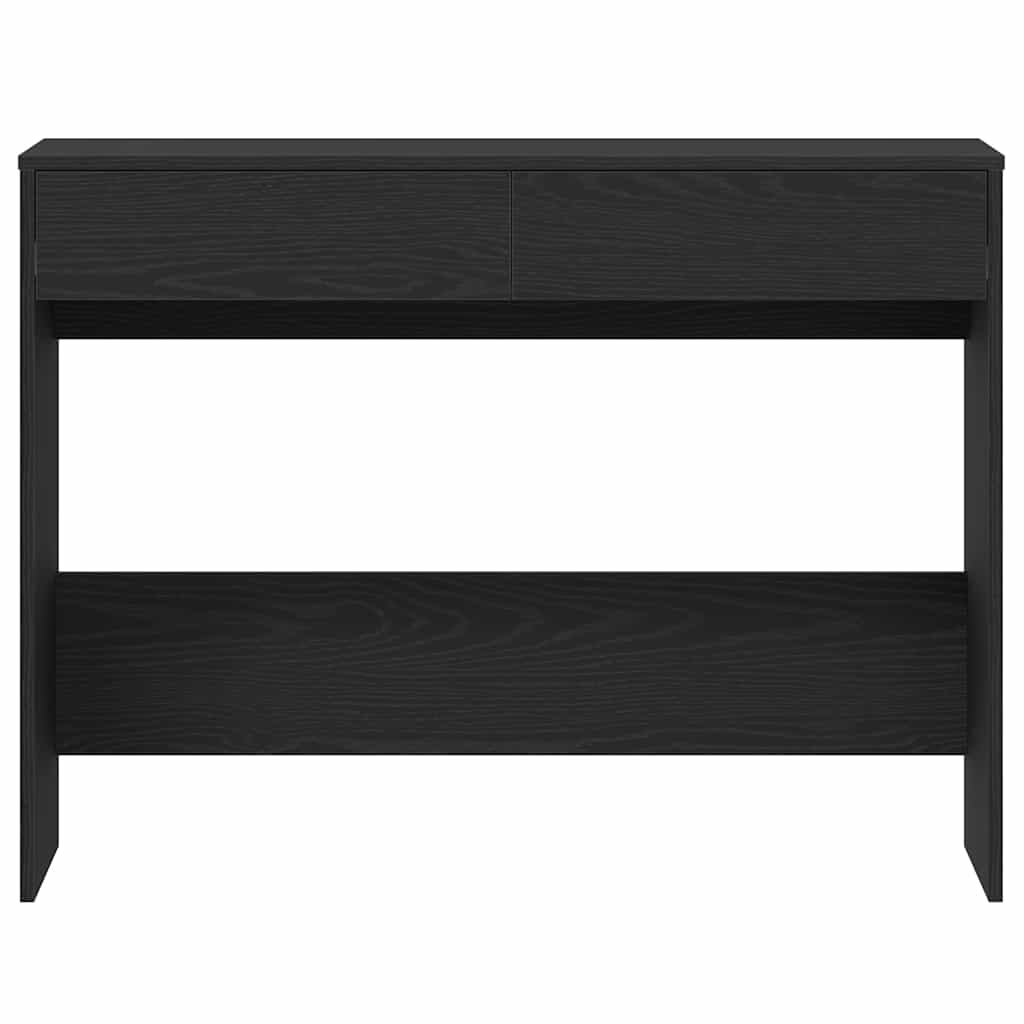 fekete tölgyszínű szerelt fa íróasztal 101x50x76,5 cm