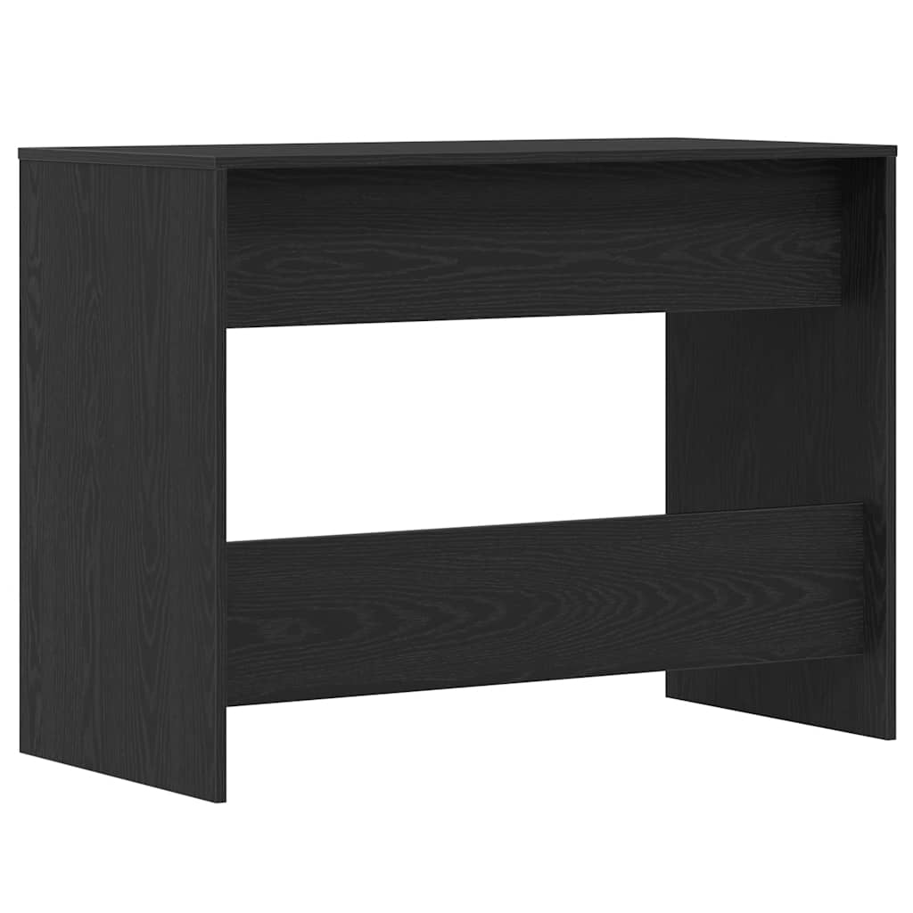 fekete tölgyszínű szerelt fa íróasztal 101x50x76,5 cm