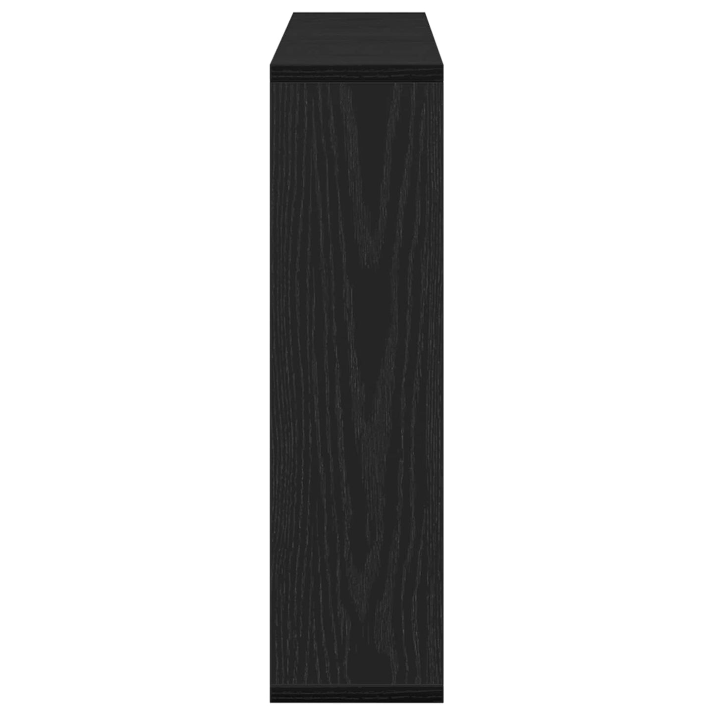 Tükörszekrény polcokkal Fekete tölgy 76 x 15 x 55 cm Szerelt Fa