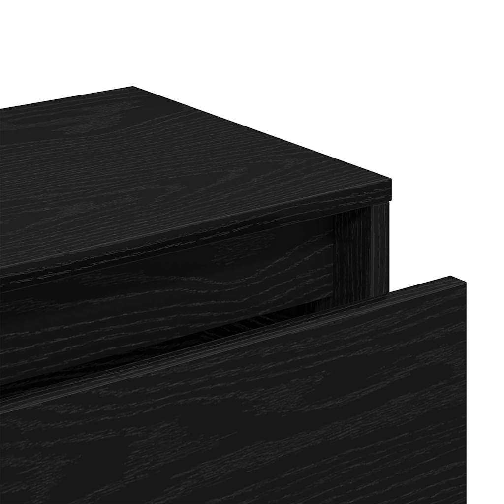 Előszoba bútorkészlet 4 pcs Fekete tölgy 80 x 30,5 x 40 cm