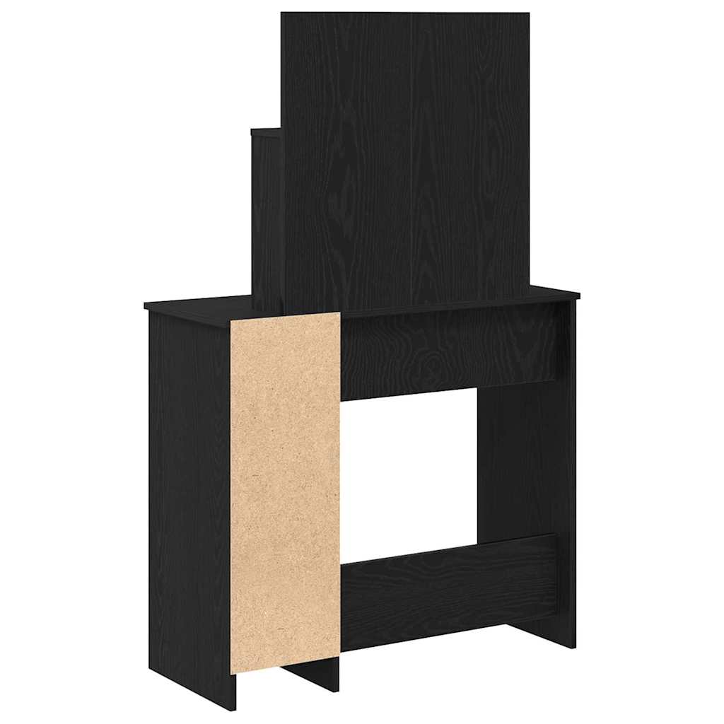 Öltözködőasztal Fekete tölgy 86,5 x 35 x 136 cm Szerelt Fa
