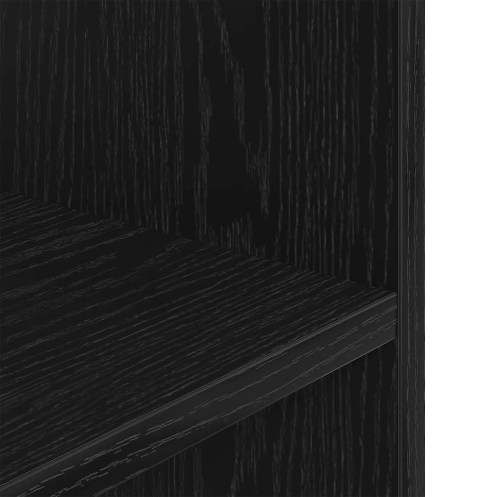fekete tölgyfa akváriumállvány 100 x 40 x 60 cm rétegelt fából