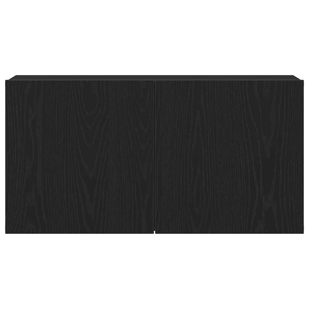 fekete tölgyfa TV-szekrény 80 x 30 x 41 cm