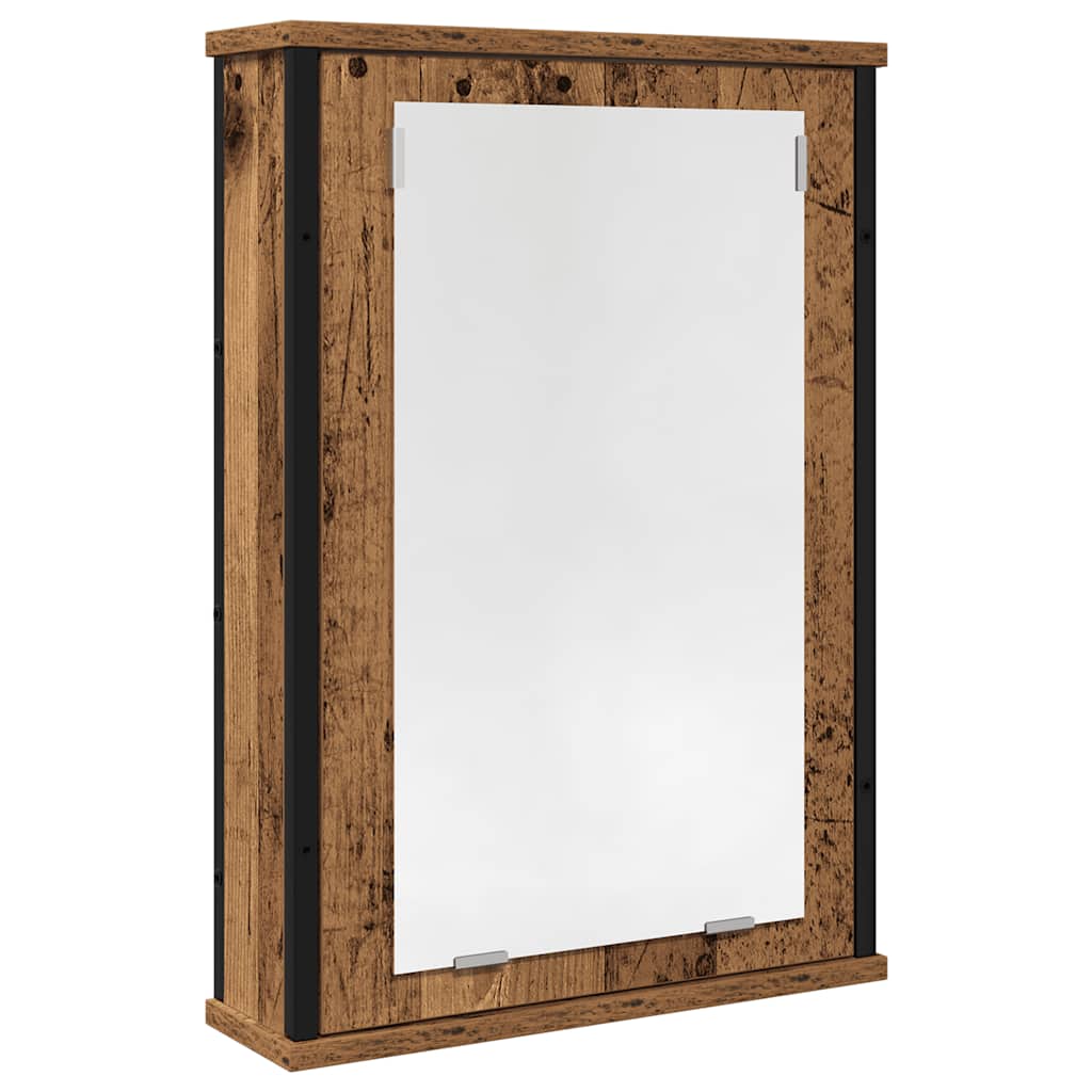antik fa szerelt fa fürdőszobai tükör 42 x 12 x 60 cm