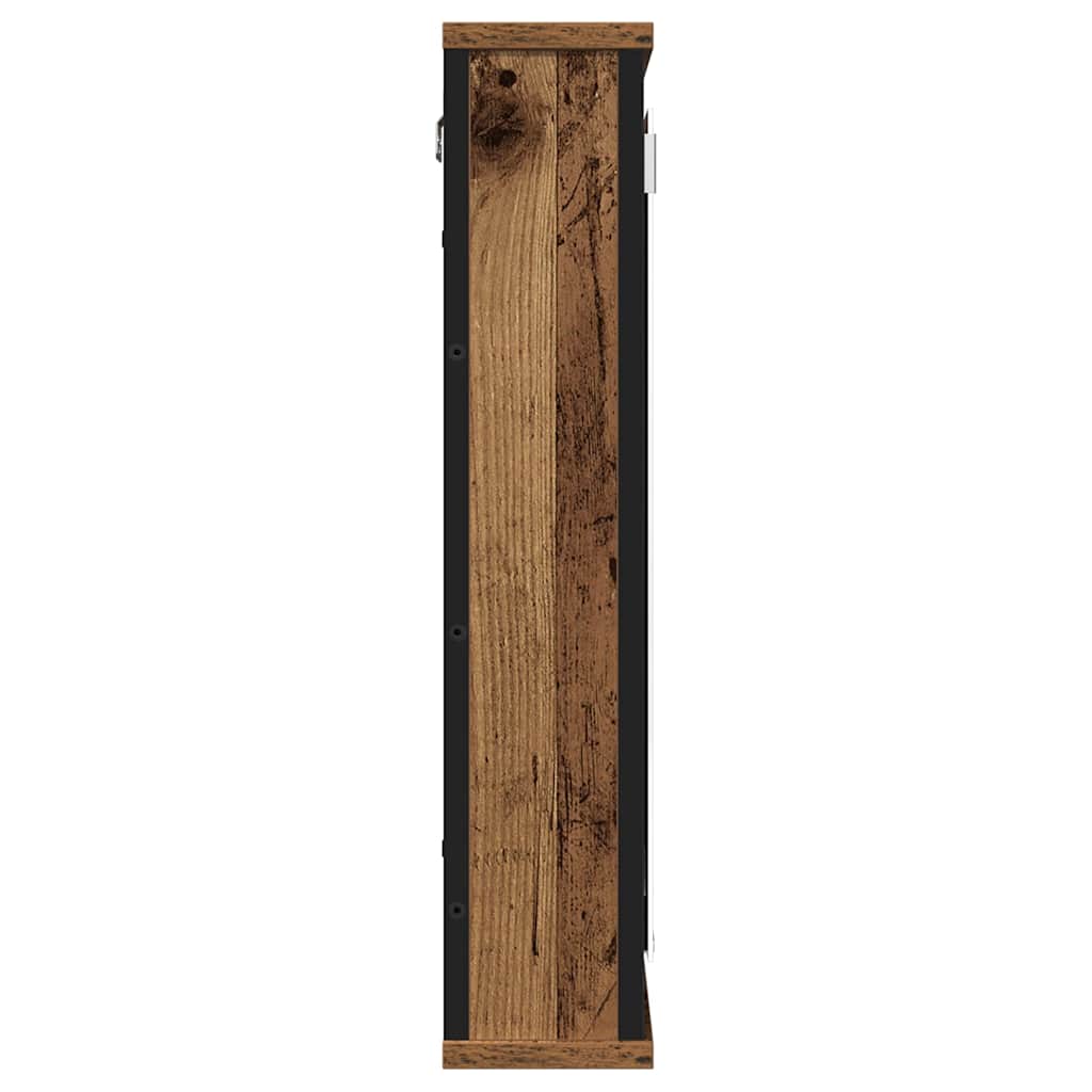antik fa szerelt fa fürdőszobai tükör 42 x 12 x 60 cm