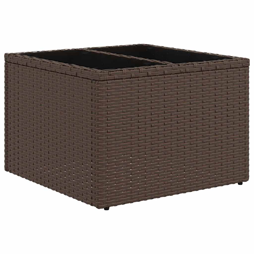 8 részes barna polyrattan kerti ülőgarnitúra párnákkal