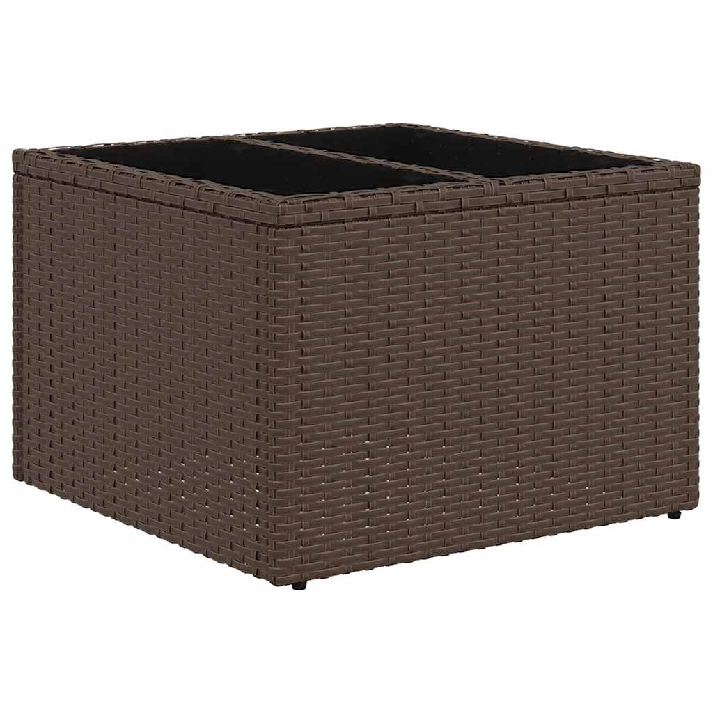 8 részes barna polyrattan kerti ülőgarnitúra párnákkal