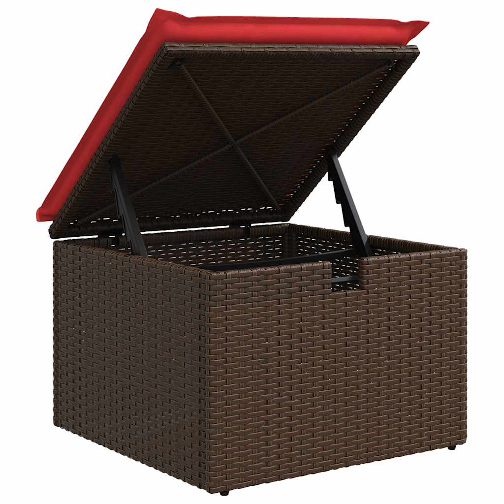 6 részes barna polyrattan kerti ülőgarnitúra párnákkal