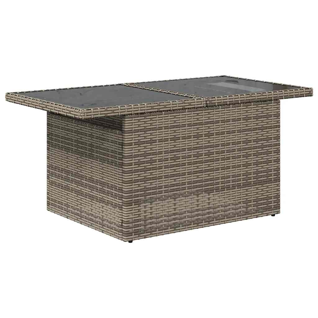 6 részes szürke polyrattan kerti ülőgarnitúra párnákkal
