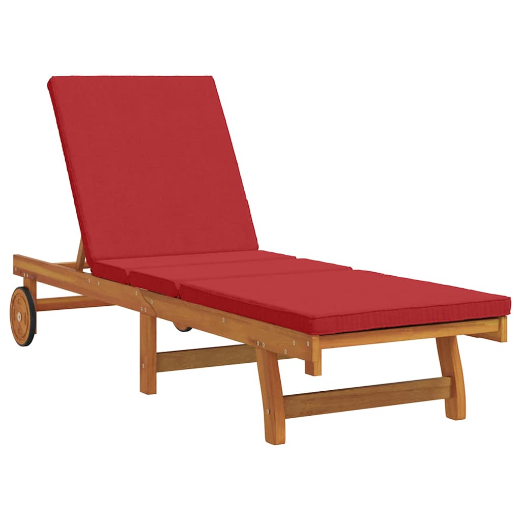 Napozó Barna 199 x 63 x 85 cm Tömör Akácfa